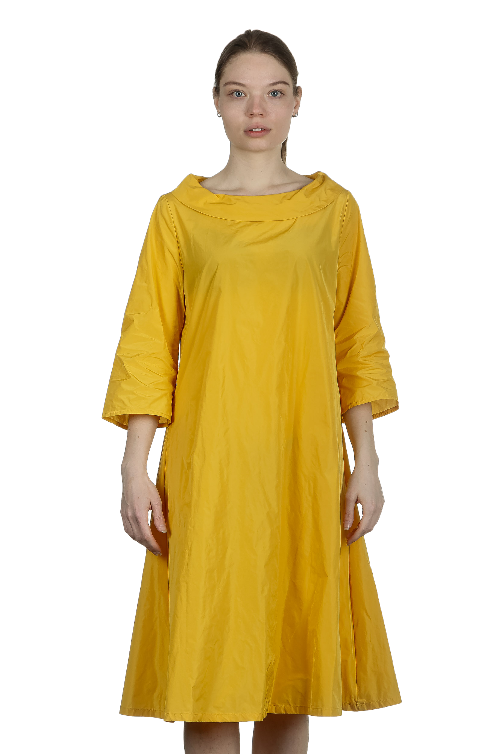 Katharina Hovman Damen Kleid in A-Linie gelb