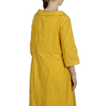 Katharina Hovman Damen Kleid in A-Linie gelb