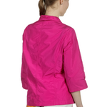 Katharina Hovman Damen Taft Bluse mit Schalkragen pink