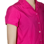 Katharina Hovman Damen Bluse mit Umlegekragen pink