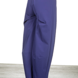 Katharina Hovman Damen Hose mit hohem Bund blau