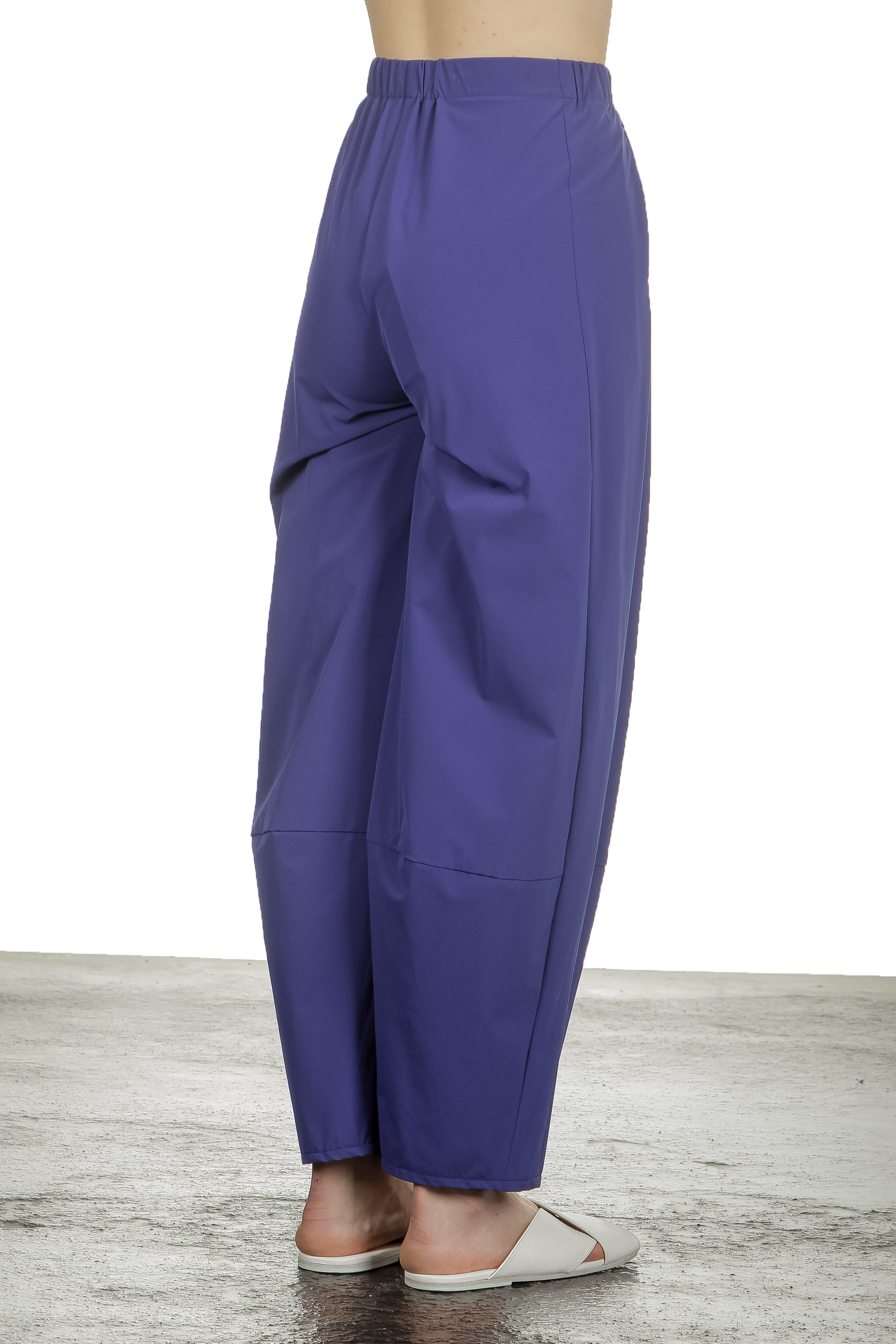 Katharina Hovman Damen Hose mit hohem Bund blau
