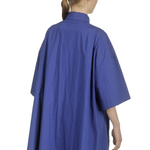 Katharina Hovman Damen Oversized Hemdbluse blau