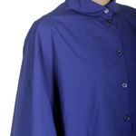 Katharina Hovman Damen Oversized Hemdbluse blau