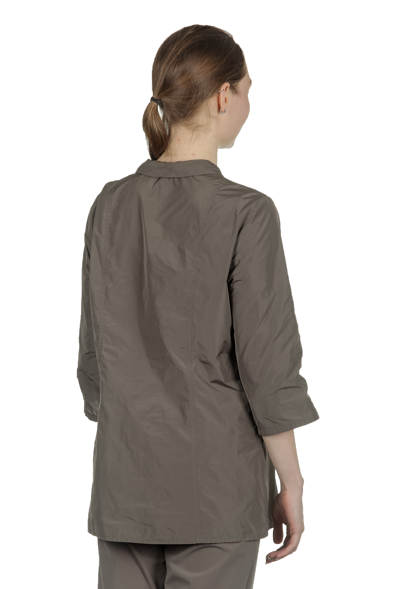 Katharina Hovman Damen Bluse mit Schalkragen fango
