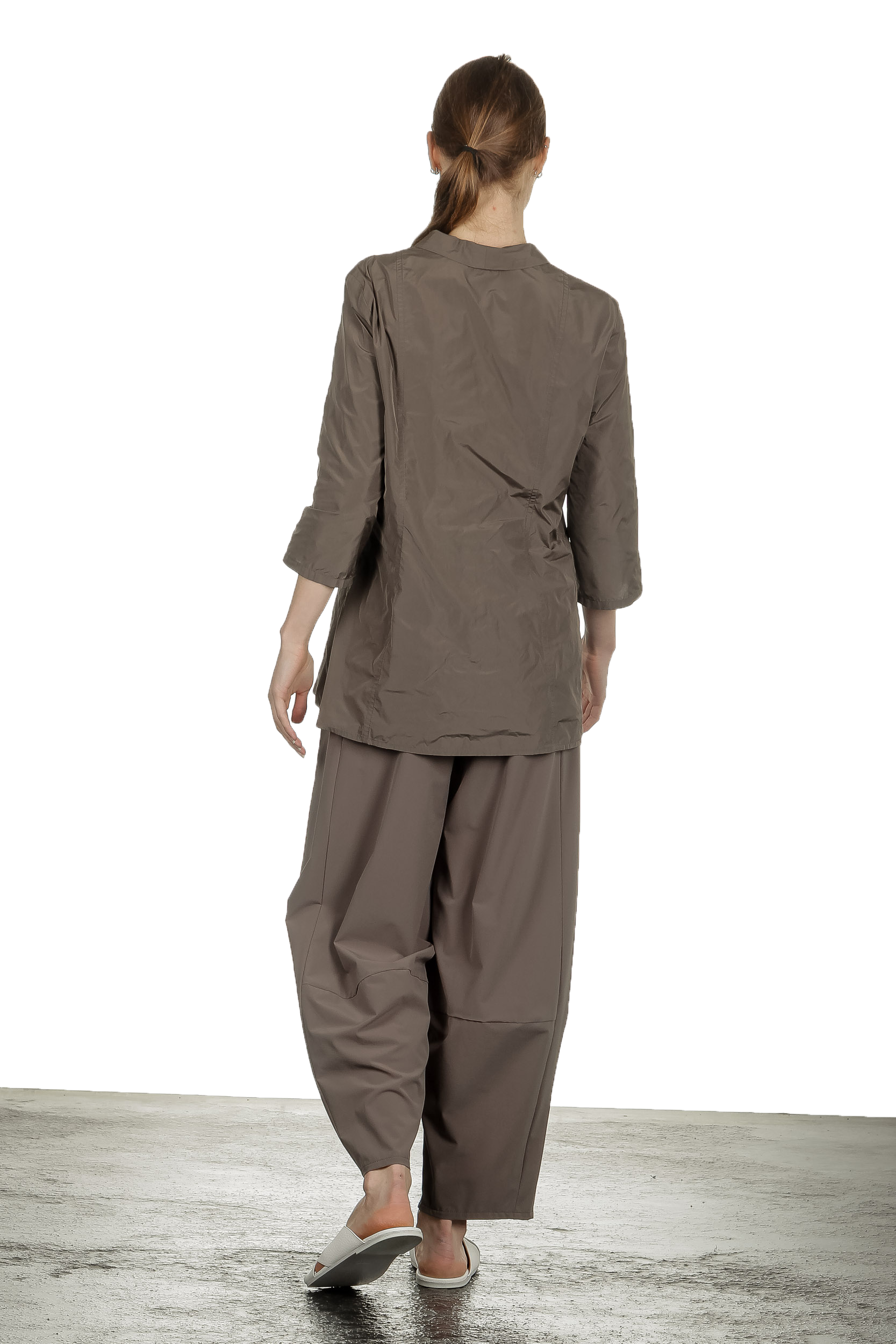 Katharina Hovman Damen Hose mit hohem Bund fango