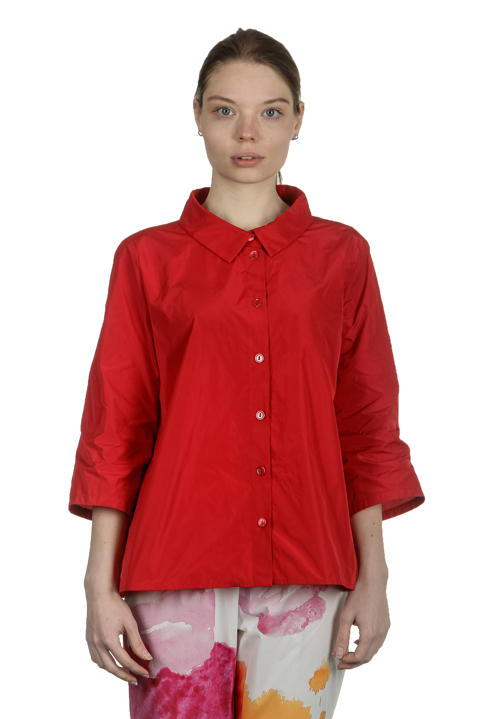 Katharina Hovman Damen Hemdbluse rot