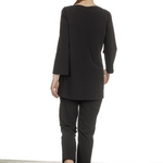 Katharina Hovman Damen Shirt in A-Linie mit 3/4 Arm schwarz