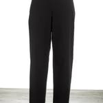 Katharina Hovman Damen Weite Hose mit hohem Bund schwarz