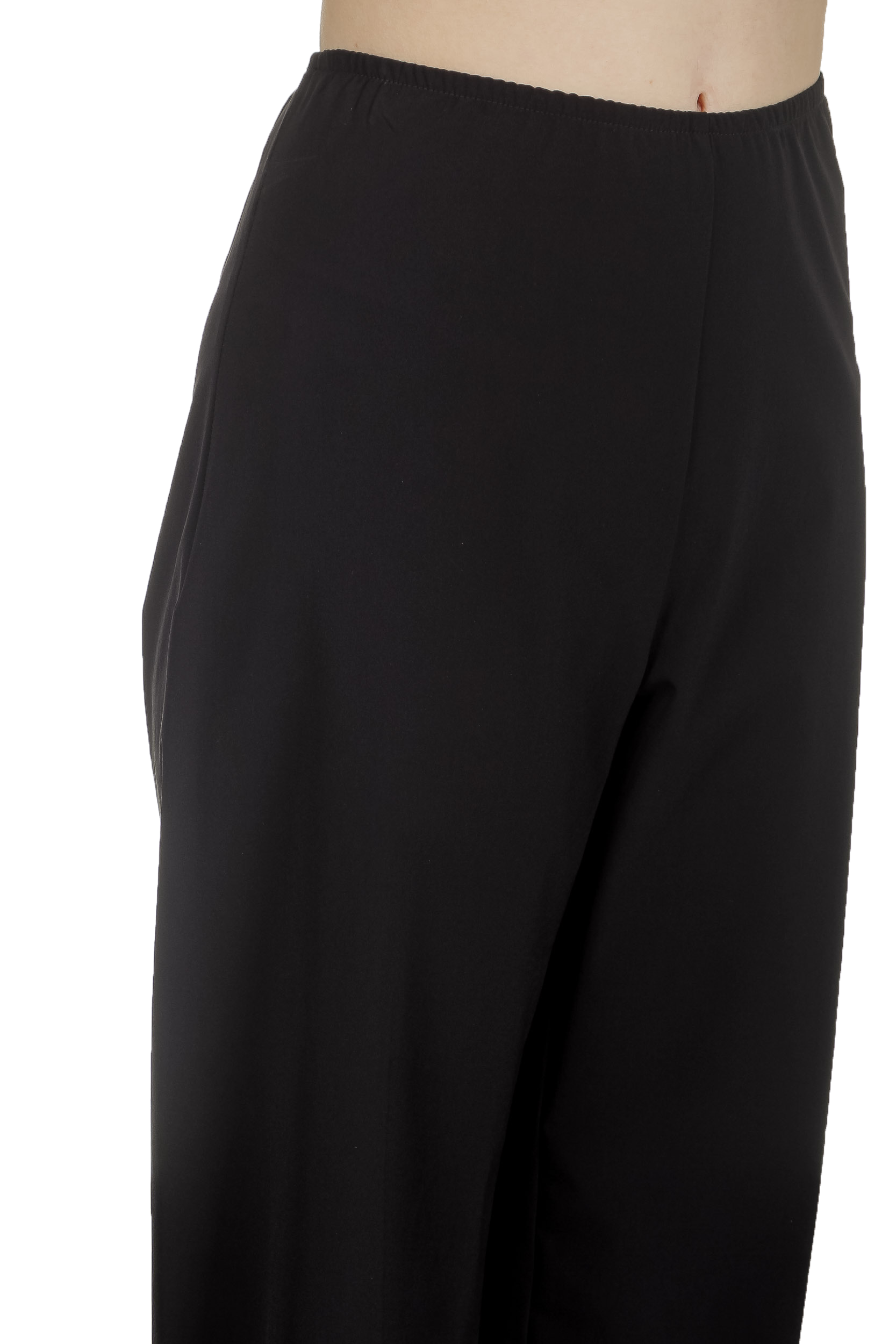Katharina Hovman Damen Weite Hose mit hohem Bund schwarz