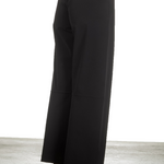 Katharina Hovman Damen Weite Hose mit hohem Bund schwarz