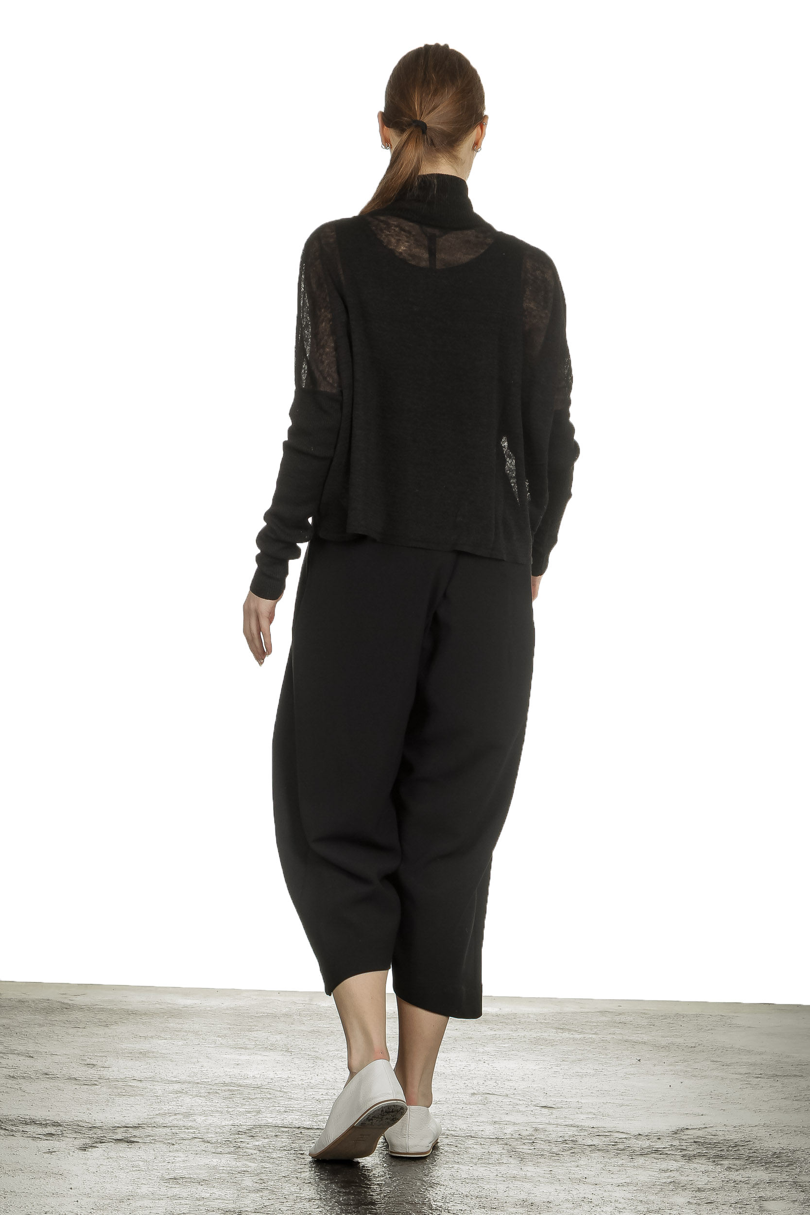 Sarah Pacini Damen Kurze Strickjacke mit Muster schwarz weiß