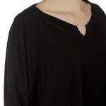Sarah Pacini Damen Cropped Pullover mit V-Ausschnitt schwarz