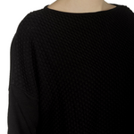 Sarah Pacini Damen Pullover mit strukturiertem Muster schwarz