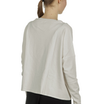 Sarah Pacini Damen Cropped Pullover mit V-Ausschnitt off-white