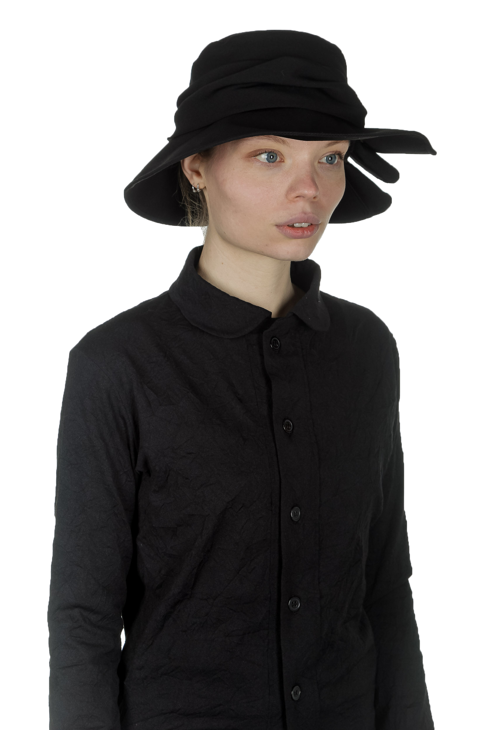 Y's Yohji Yamamoto Damen Hut mit Schleife schwarz