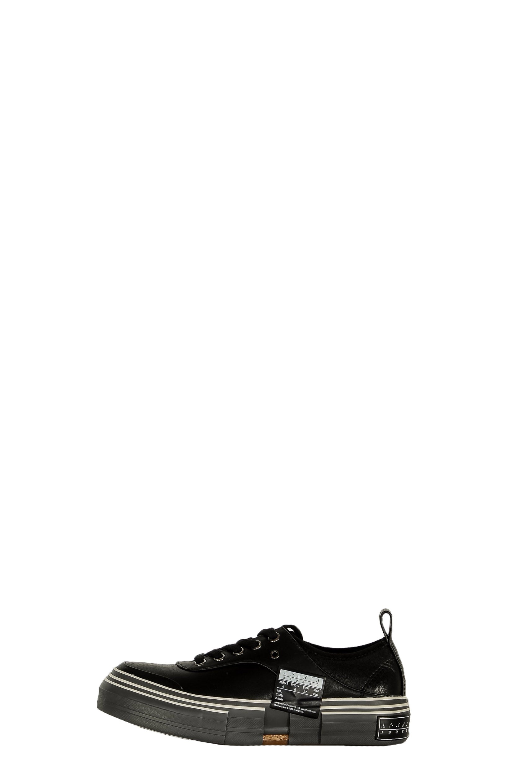 Yohji Yamamoto Damen Leder Sneaker schwarz