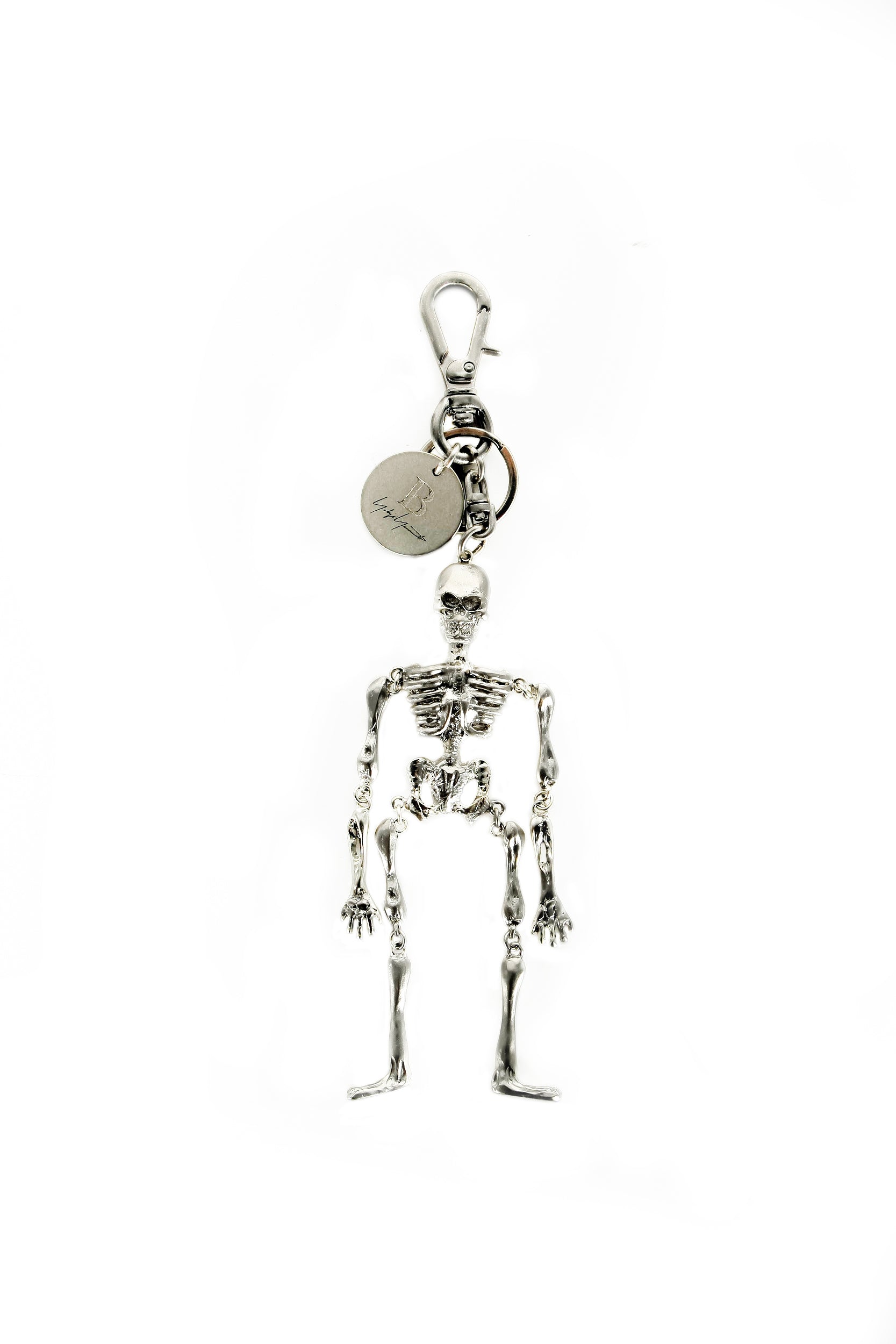 Yohji Yamamoto Schlüsselanhänger Skull silberfarben
