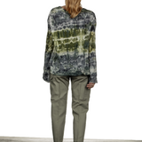 Nine In The Morning Damen Cropped-Cargo Hose mit hohem Bund khaki