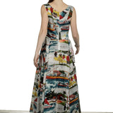 SAMANTHA SUNG Damen Sommerkleid ASTER weiß Print