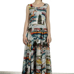 SAMANTHA SUNG Damen Sommerkleid ASTER weiß Print