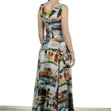 SAMANTHA SUNG Damen Sommerkleid ASTER weiß Print