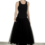 Marc Le Bihan Damen Top im Distressed-Look schwarz