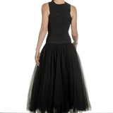 Marc Le Bihan Damen Top im Distressed-Look schwarz