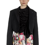 Comme Des Garçons Damen Cropped-Blazer schwarz 