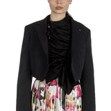 Comme Des Garçons Damen Cropped-Blazer schwarz 