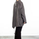 Rundholz DIP Damen Stricktunika  grau cedar