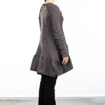 Rundholz DIP Damen A-Linie Pullover grau cedar