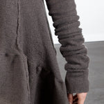Rundholz DIP Damen A-Linie Pullover grau cedar