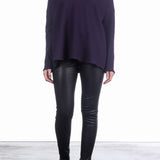 Katharina Hovman Damen V-Pullover oversized grape