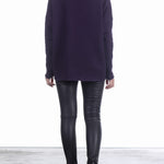 Katharina Hovman Damen V-Pullover oversized grape