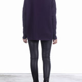 Katharina Hovman Damen V-Pullover oversized grape