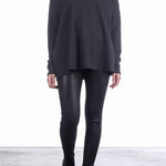 Katharina Hovman Damen V-Pullover oversized grau