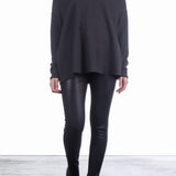 Katharina Hovman Damen V-Pullover oversized grau