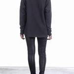 Katharina Hovman Damen V-Pullover oversized grau