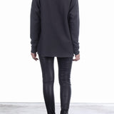Katharina Hovman Damen V-Pullover oversized grau