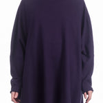 Katharina Hovman Damen Rollkragenpullover oversized grape