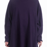 Katharina Hovman Damen Rollkragenpullover oversized grape