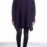 Katharina Hovman Damen Rollkragenpullover oversized grape
