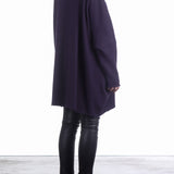 Katharina Hovman Damen Rollkragenpullover oversized grape