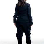 Rundholz Jacke Schwarz – Seitenansicht