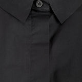Rundholz Damen Hemd-Kleid Oversized mit Kragen schwarz