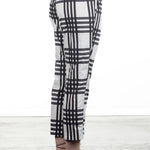 Rundholz Damen 7/8 Hose Print schwarz-weiß 