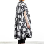 Rundholz Damen Blusen-Kleid Print Quetsche Check