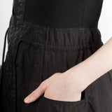 Rundholz Dip Damen Midikleid mit Ballonrock schwarz