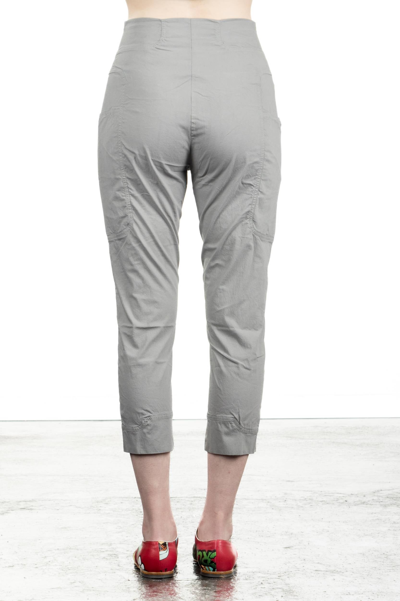 Rundholz Dip Damen Stretchhose grau